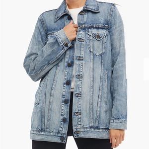 Able Long Merly Distressed Denim Jacket
